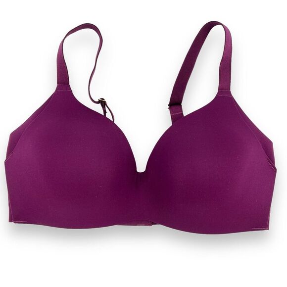 Knix Lined Wireless Burgandy Bra Sz 1 32/34 A/B - Picture 1 of 5